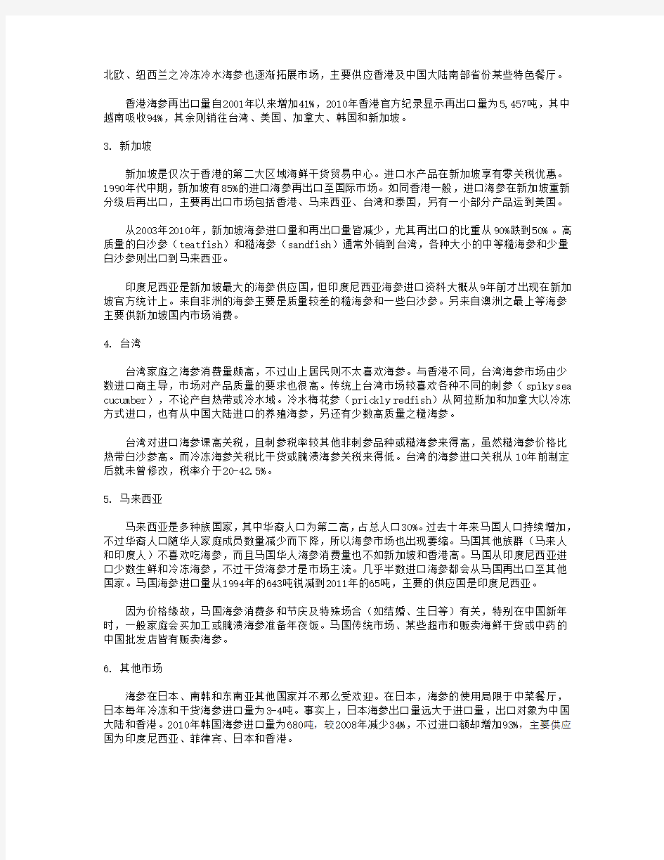 全球海参分析