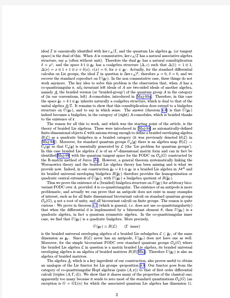 Braided Lie algebras and bicovariant differential calculi over coquasitriangular Hopf algeb