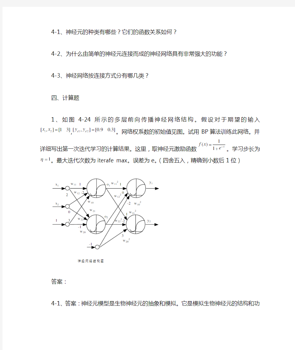 智能控制技术第四章作业