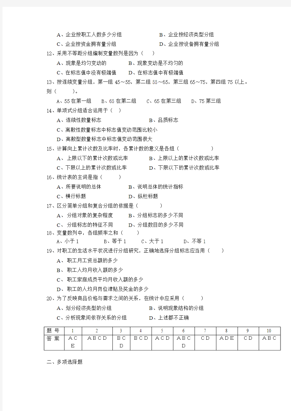 统计学习题第三章范文