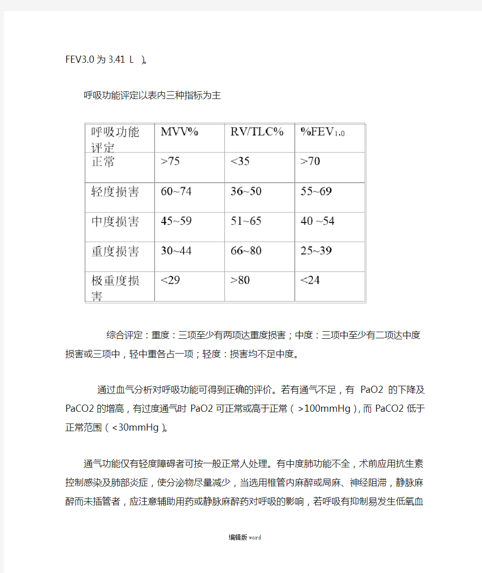 急危重病人的麻醉