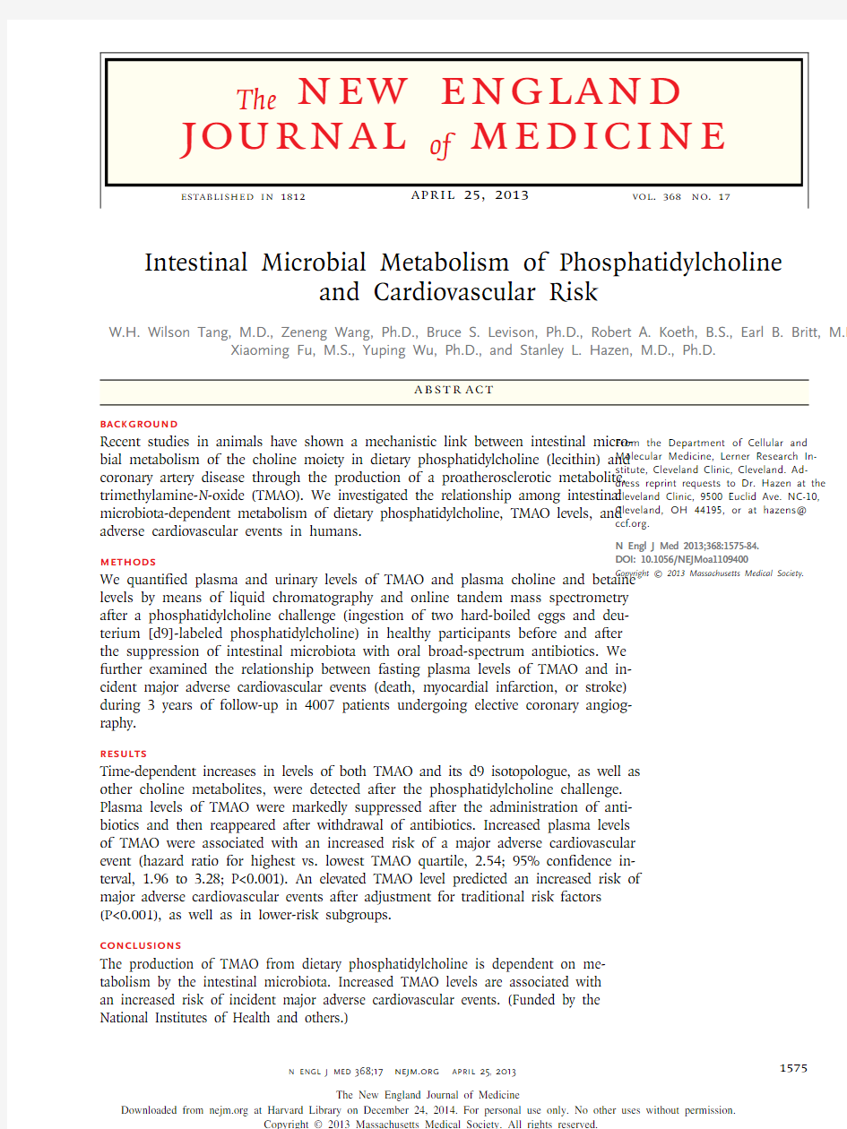 Cardiovascular Risk