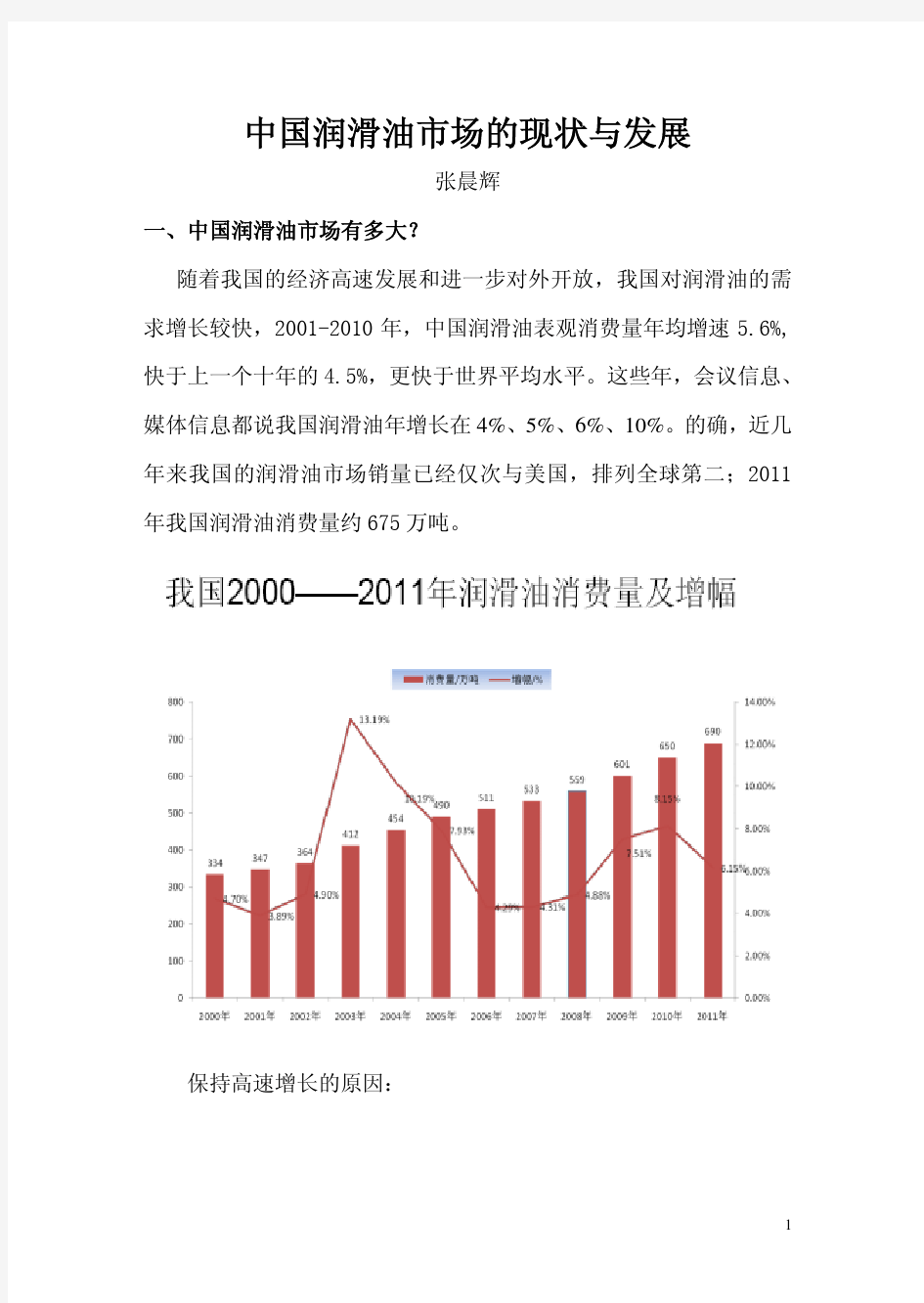 中国润滑油市场的现状与发展 (1)
