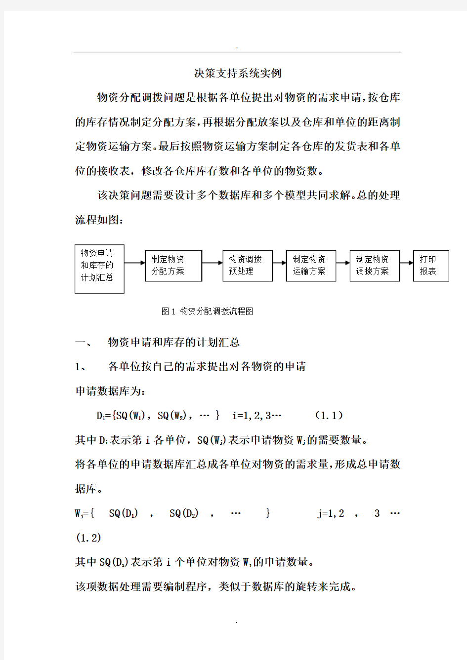 决策支持系统实例