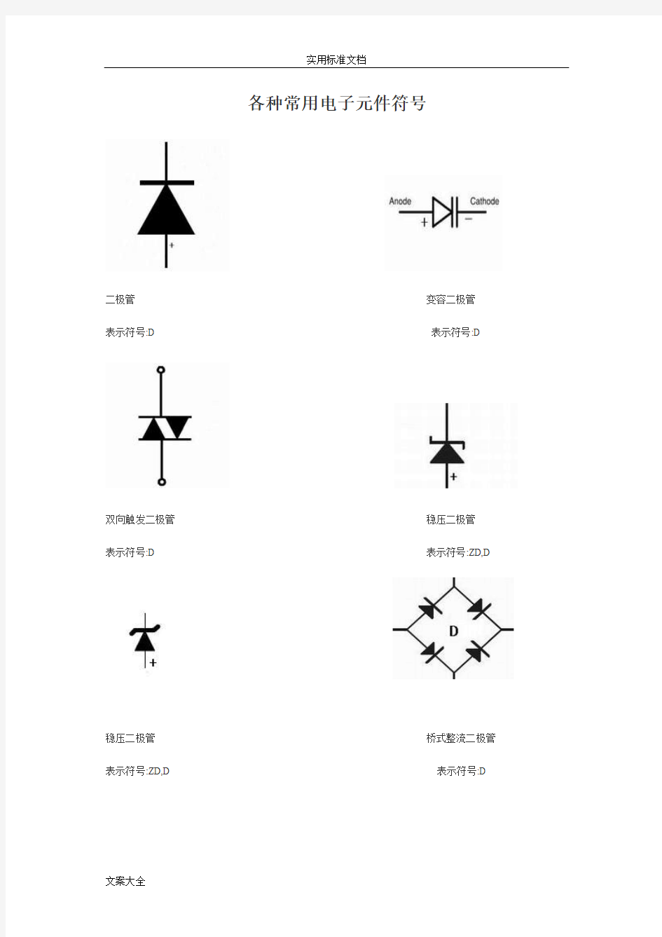 各种常用电子元件符号及其名称【全】