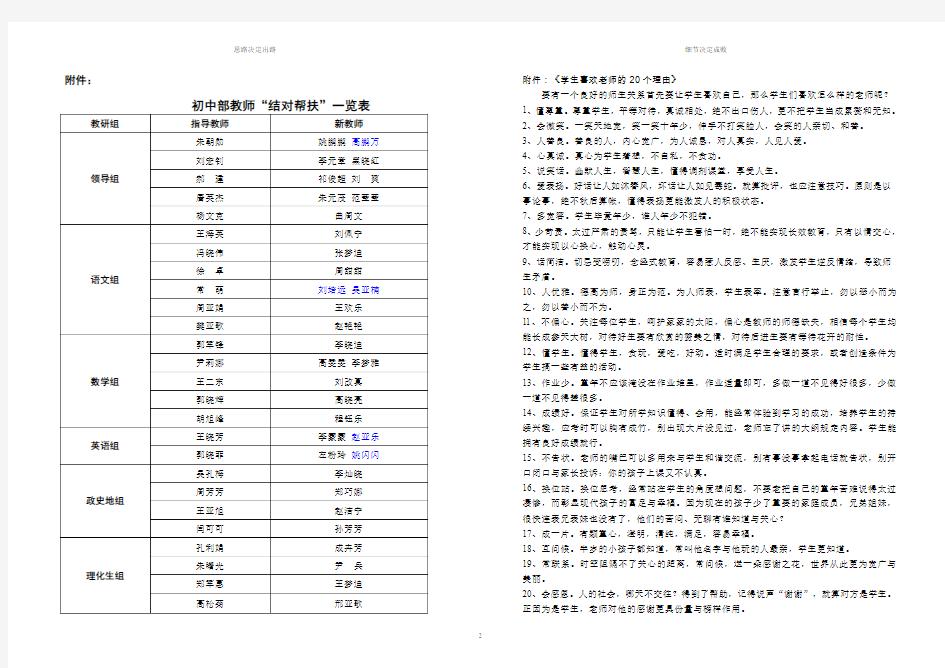 三立国际学校教师“结对帮扶”工作方案