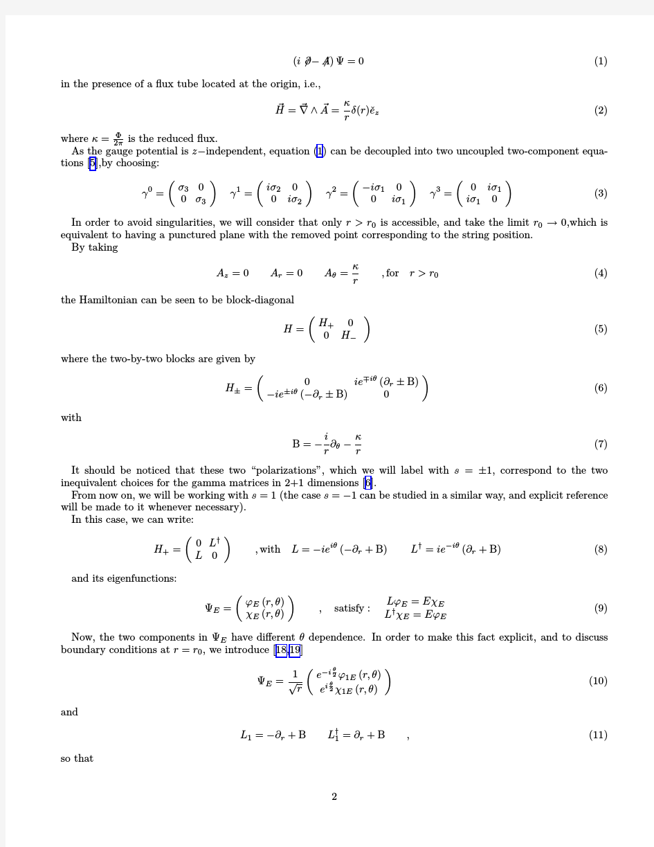 Dirac fields in the background of a magnetic flux string and spectral boundary conditions