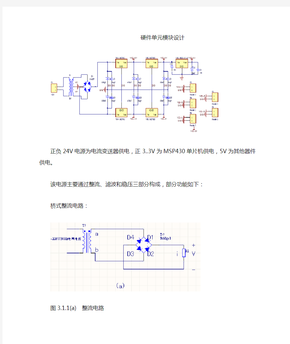 硬件单元模块设计