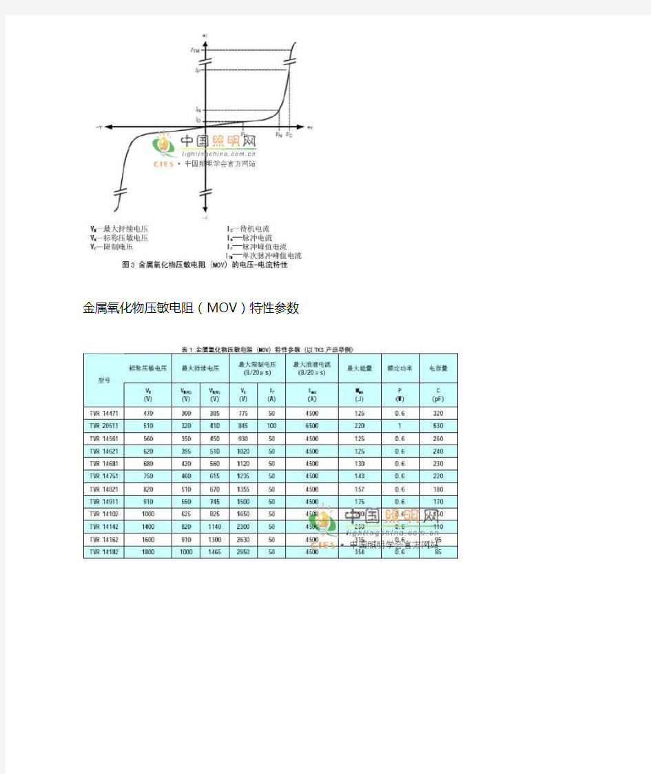 气体放电管和压敏电阻组合构成的抑制电路原理