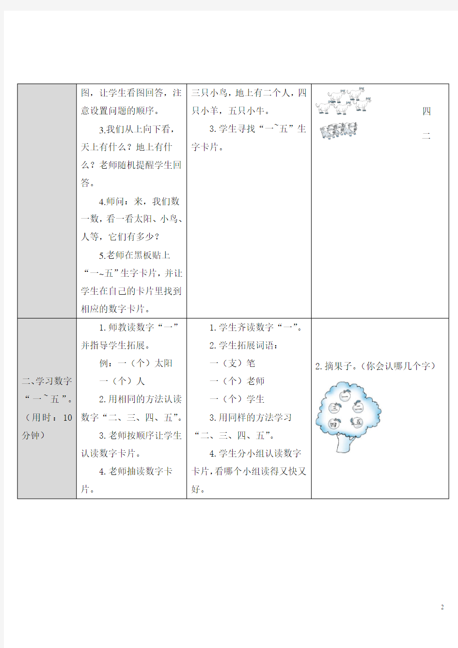 2.金木水火土 教学设计教案