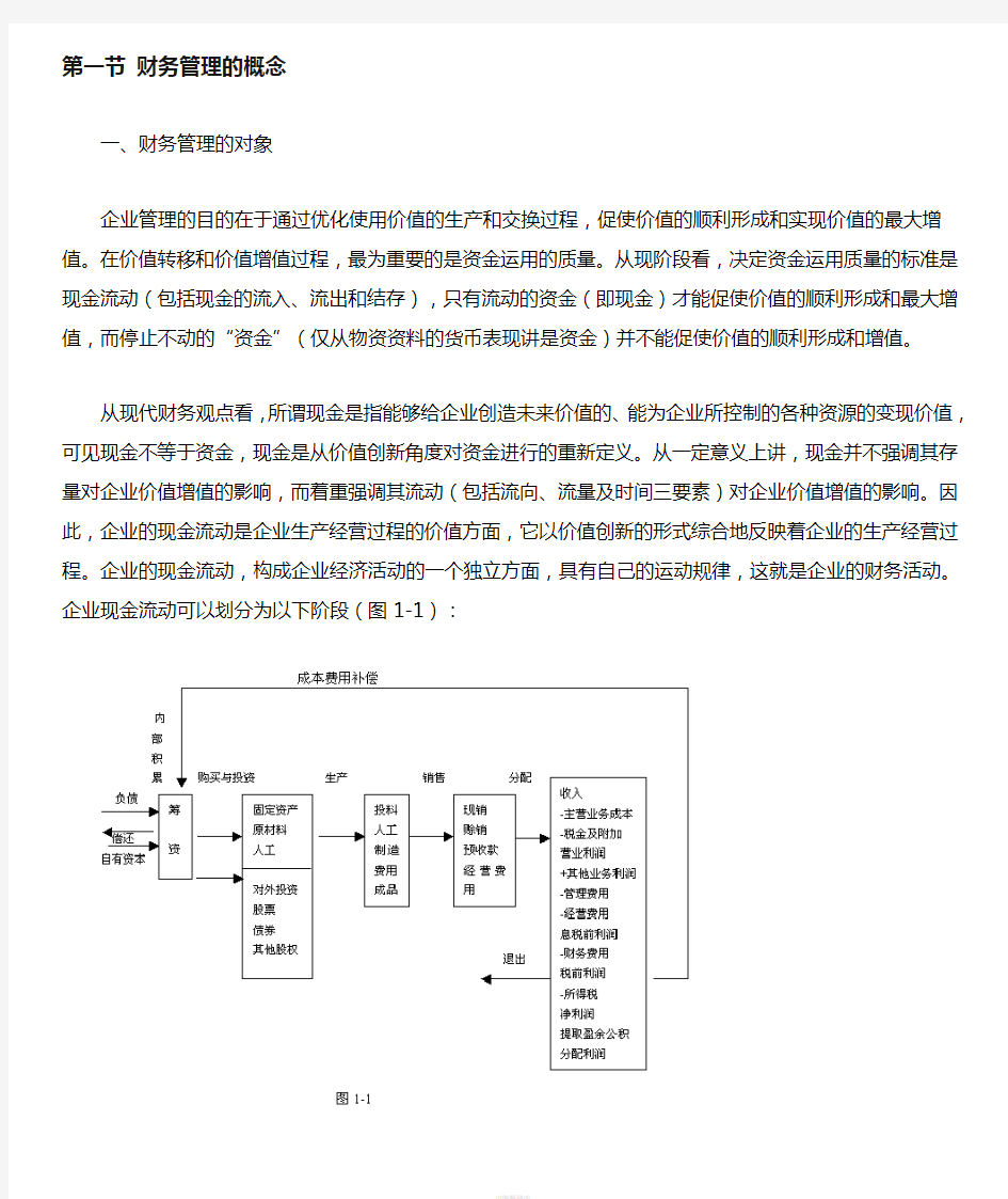 第一章-财务管理务管理总论