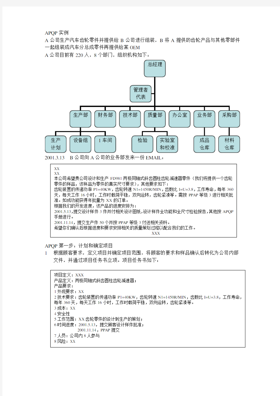 APQP实例