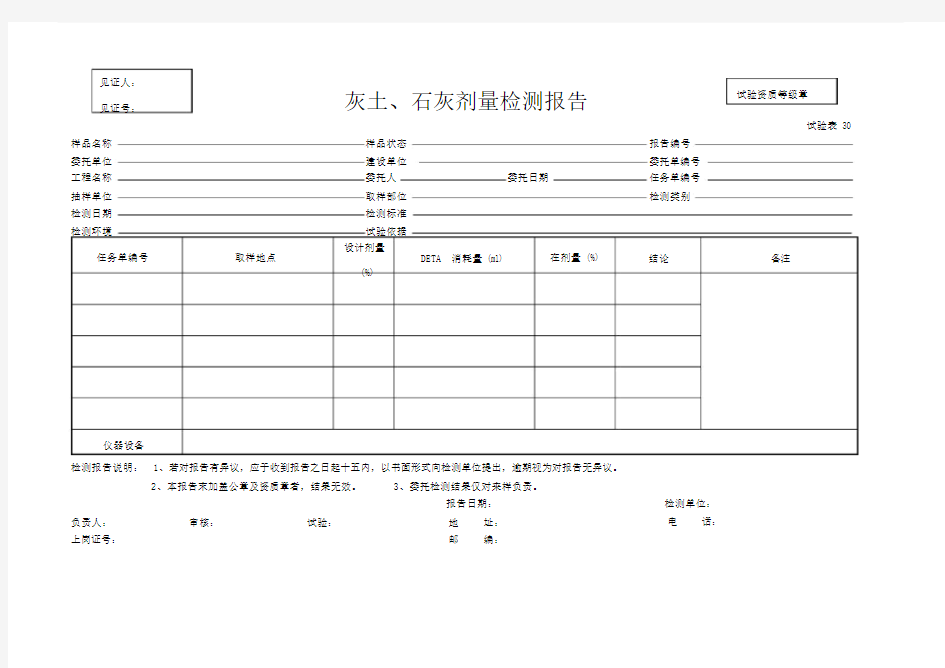 灰土、石灰剂量检测报告.doc