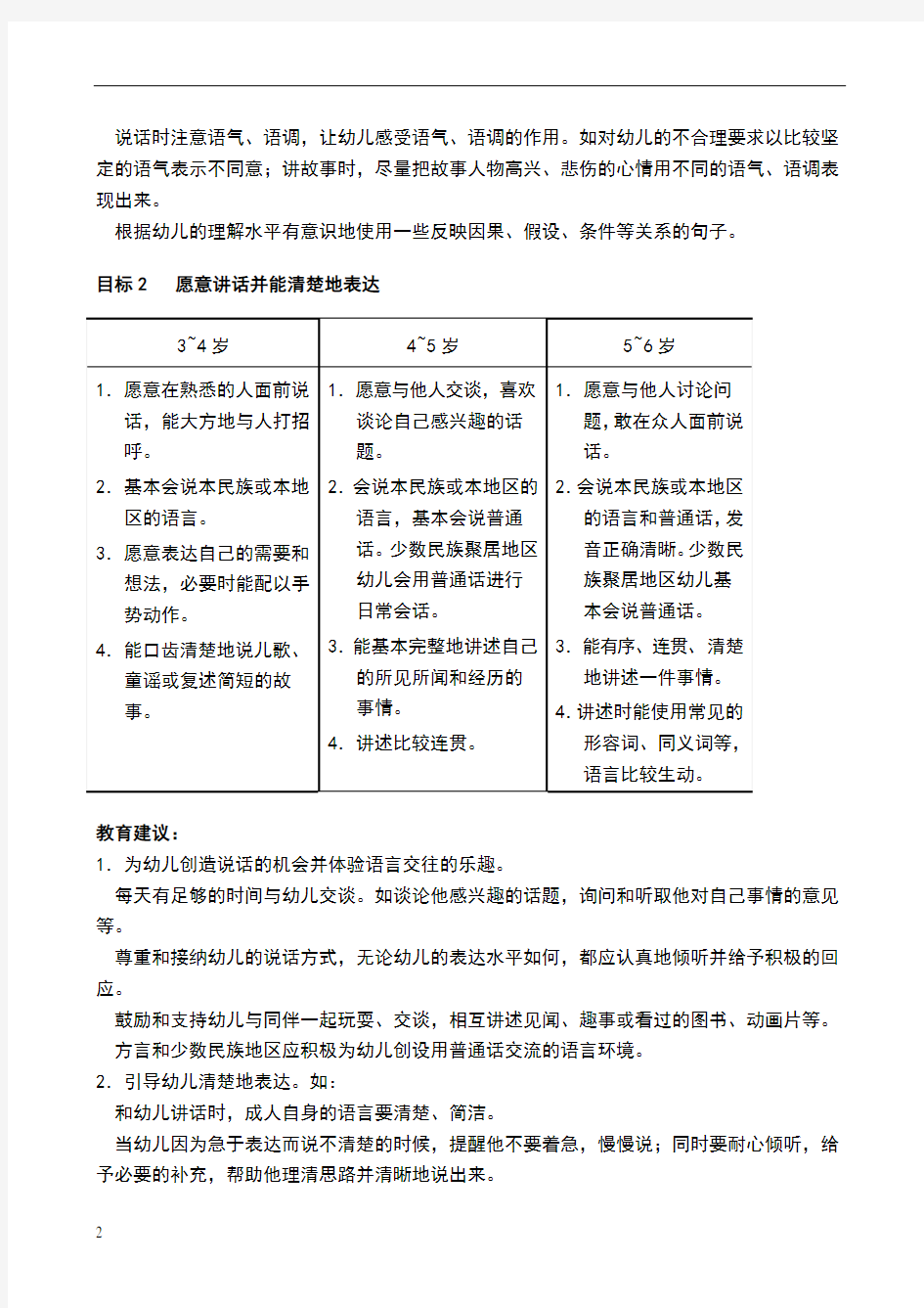 6岁儿童学习与发展指南语言领域