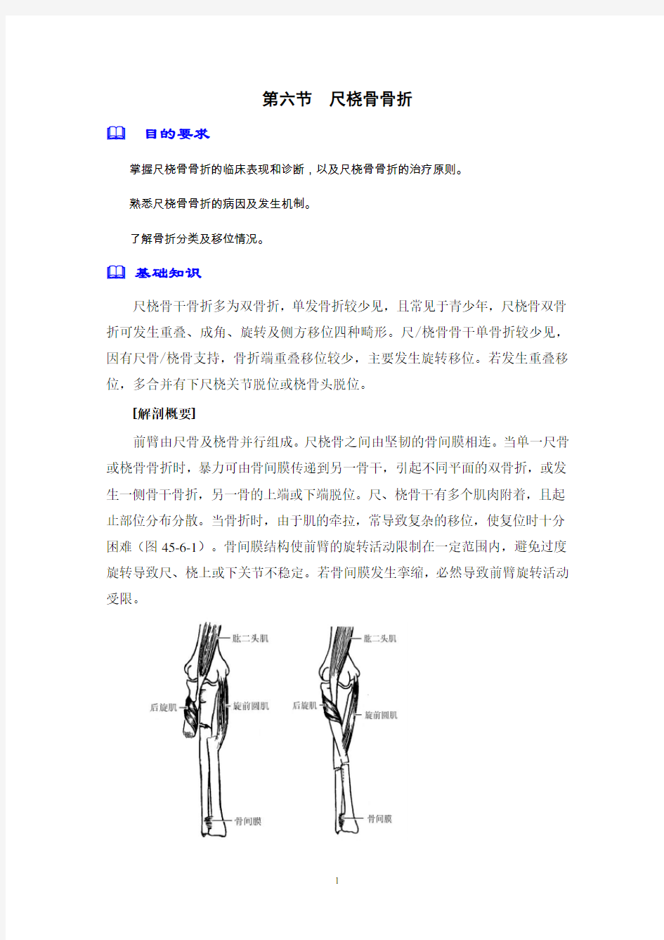 外科学编写(尺桡骨骨折)