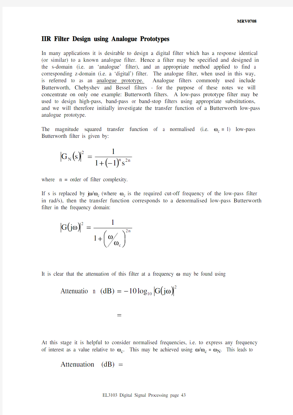 DSP Notes 2007-08 MRV p43-52