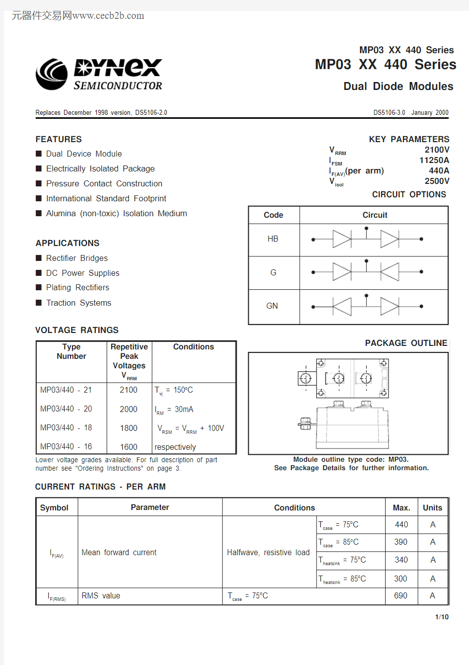 MP03XX440-20中文资料