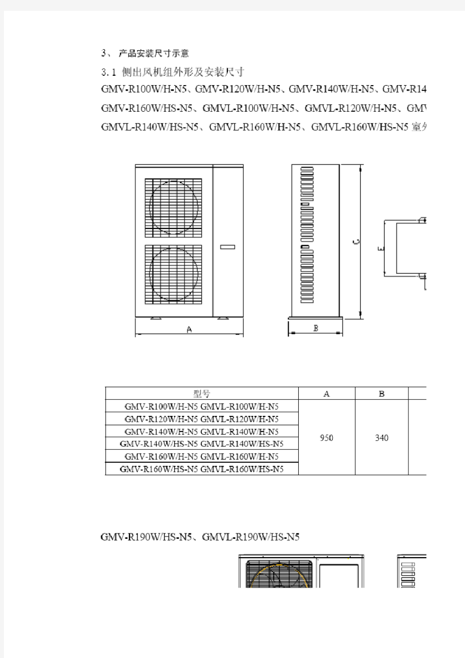 精品格力多联机选型手册GR系列(R22)