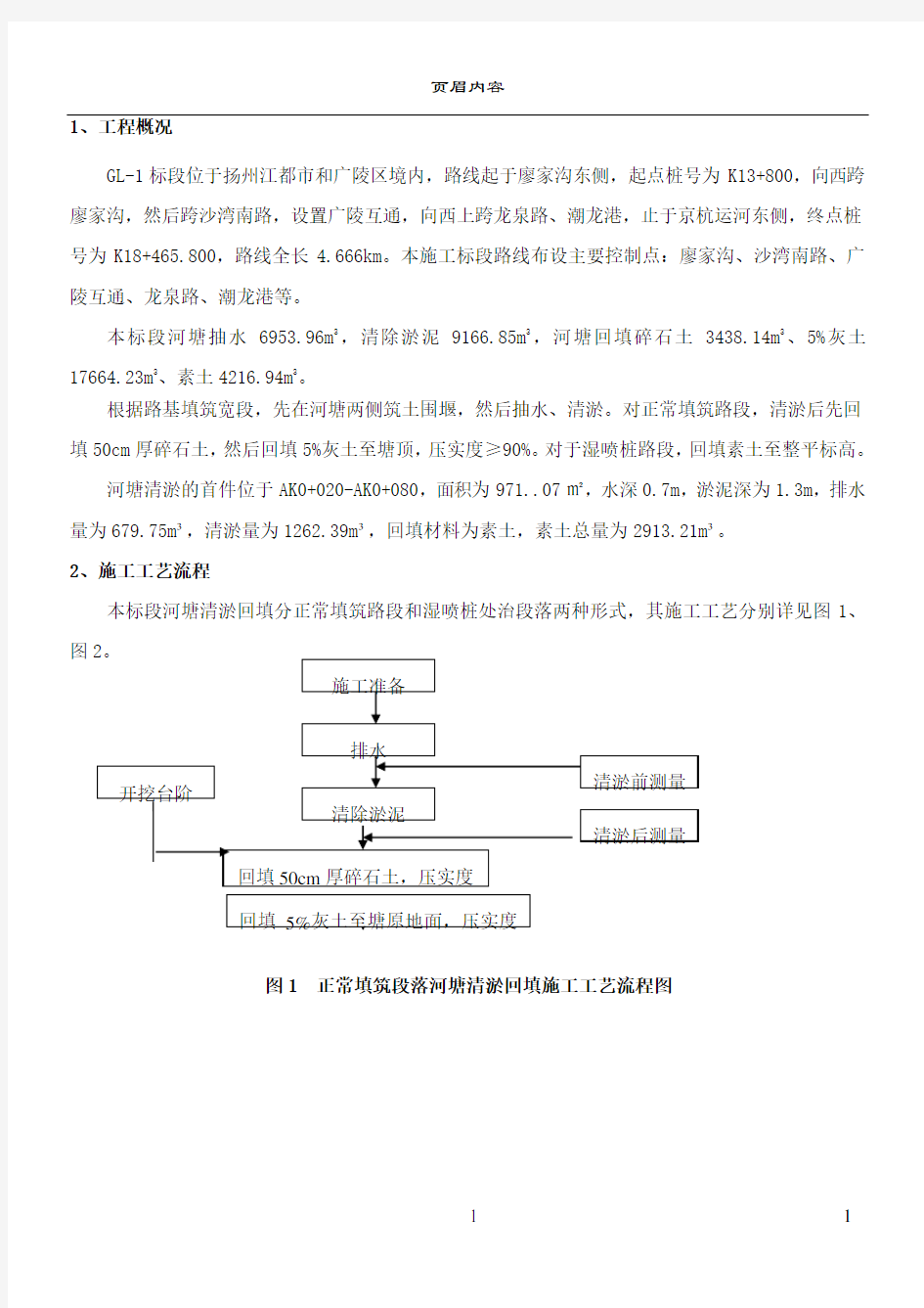 河塘清淤回填施工方案