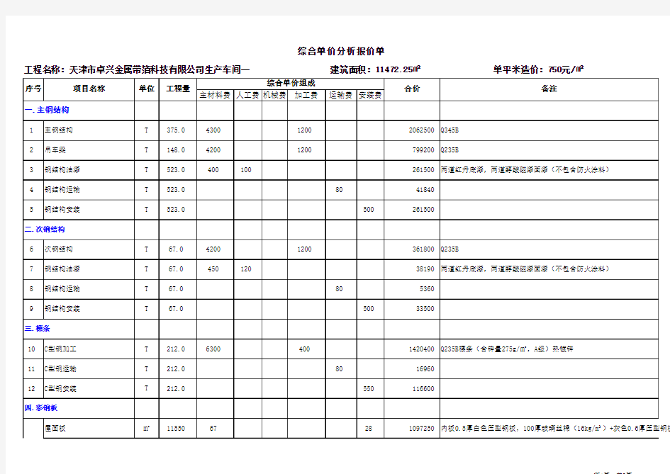 钢结构厂房1# - 副本