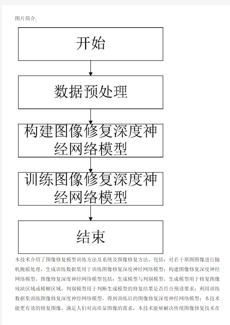 图像修复模型训练方法及系统及图像修复方法与相关技术