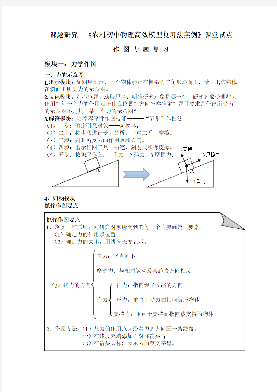 作图专题复习之力学作图-(修改版)