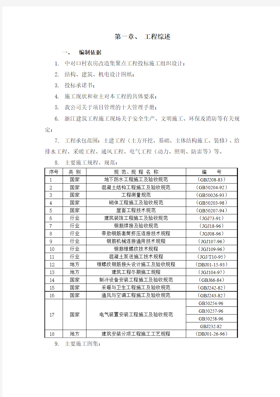 中对口工地开工前期准备工作