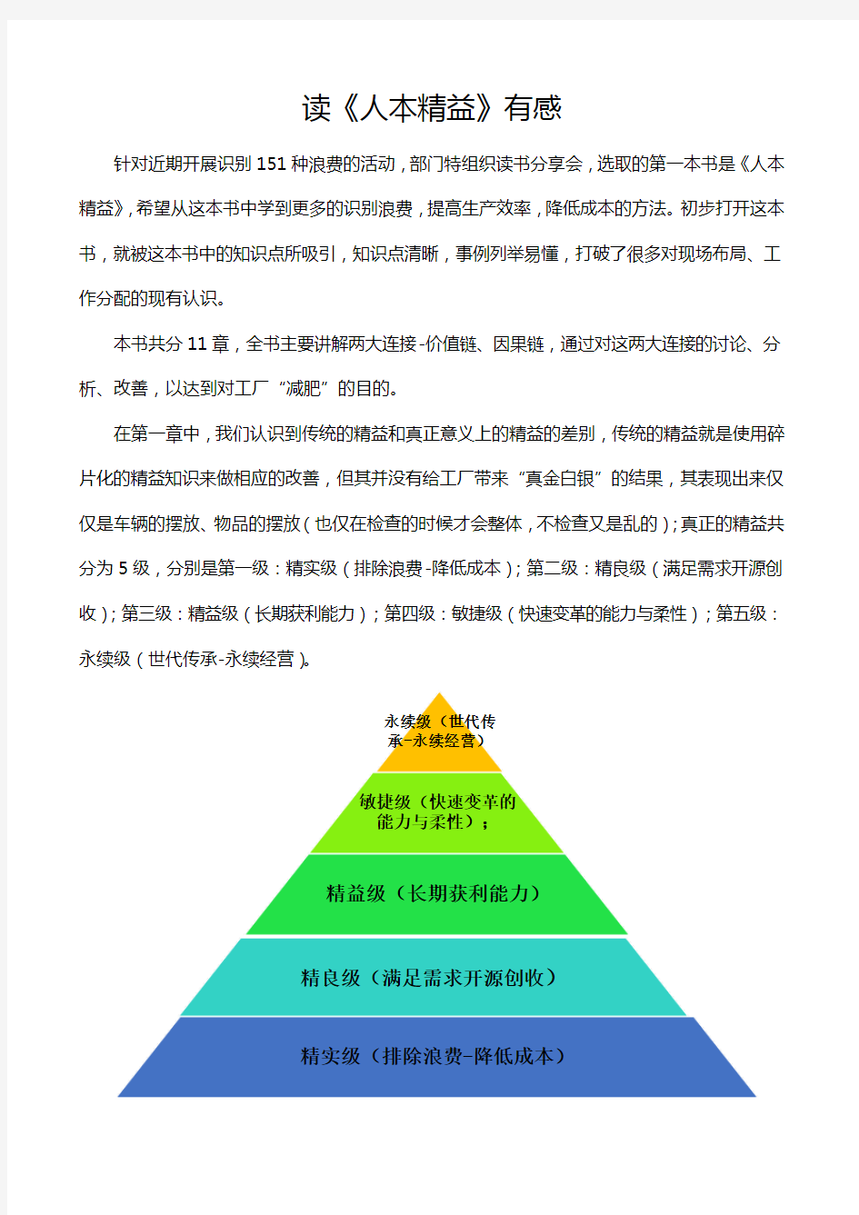 人本精益读后感