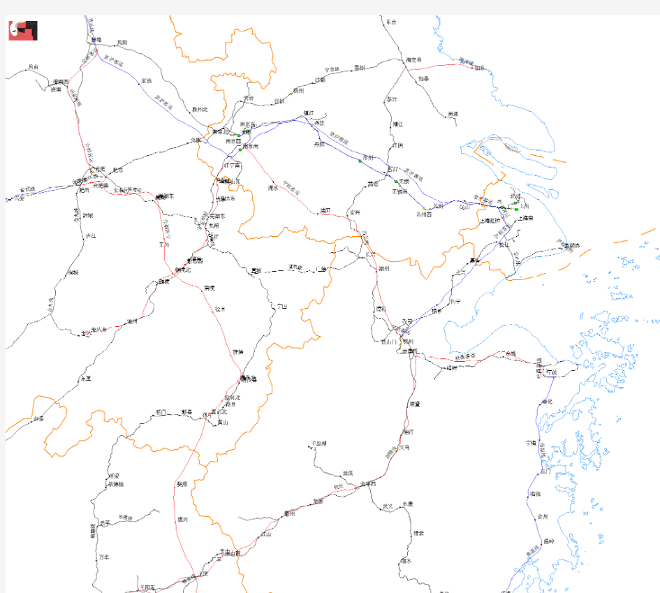 华东铁路地图