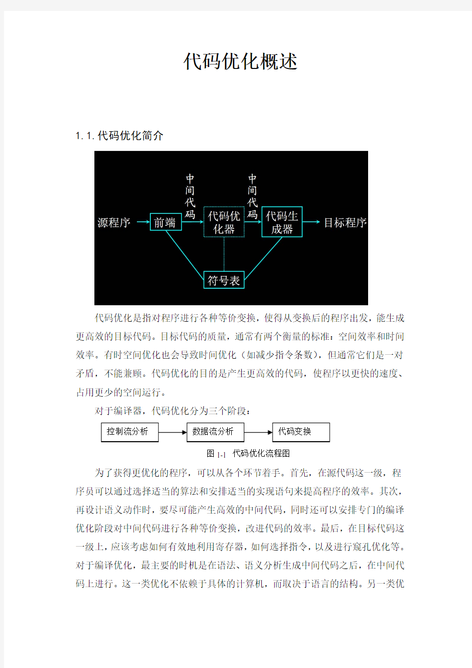 代码优化概述