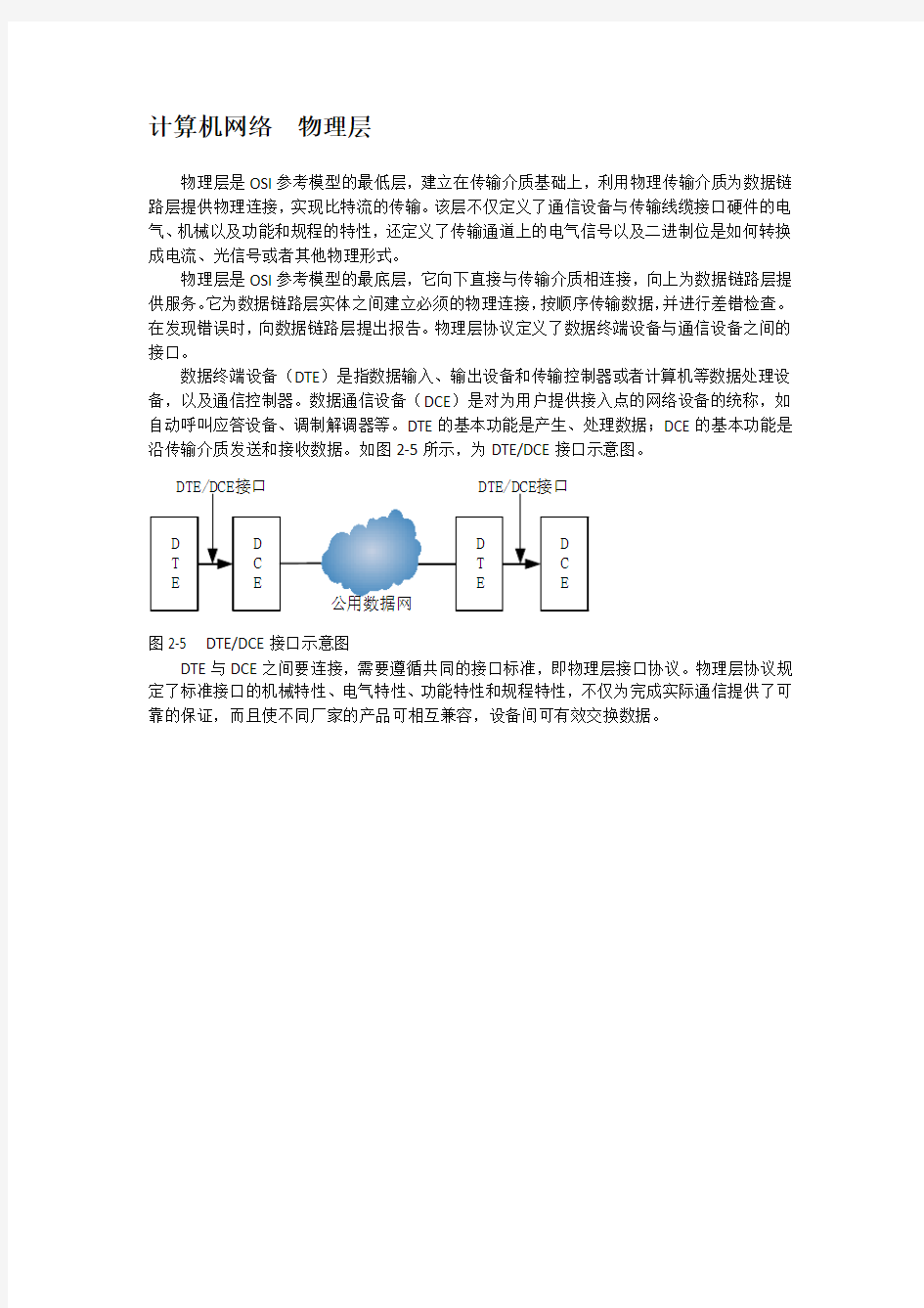 计算机网络  物理层