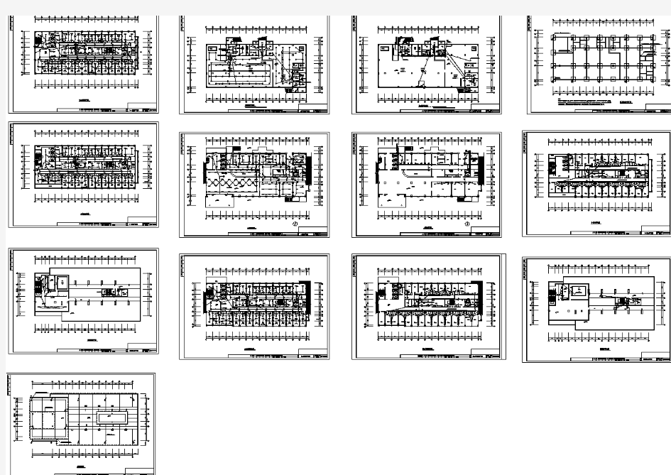 医院综合楼电气设计全套cad施工图