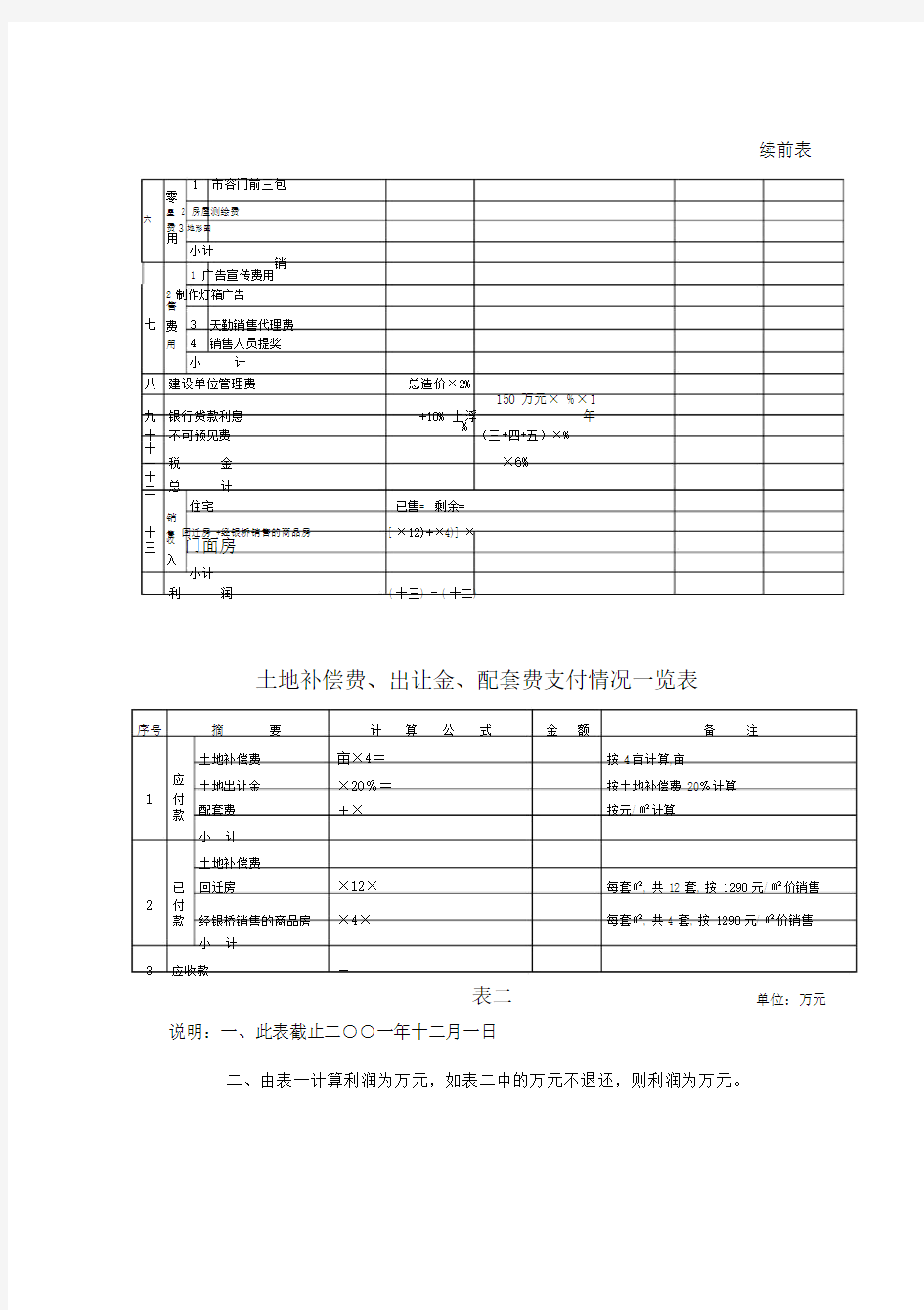 建设工程投资估算表.docx