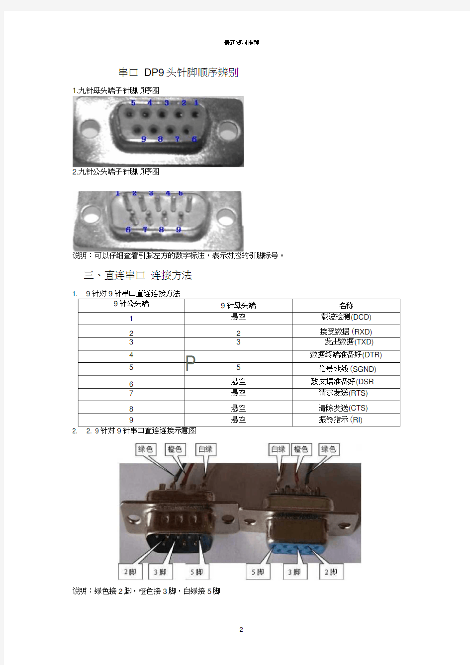 RS232串口线制作方法图解20140723版