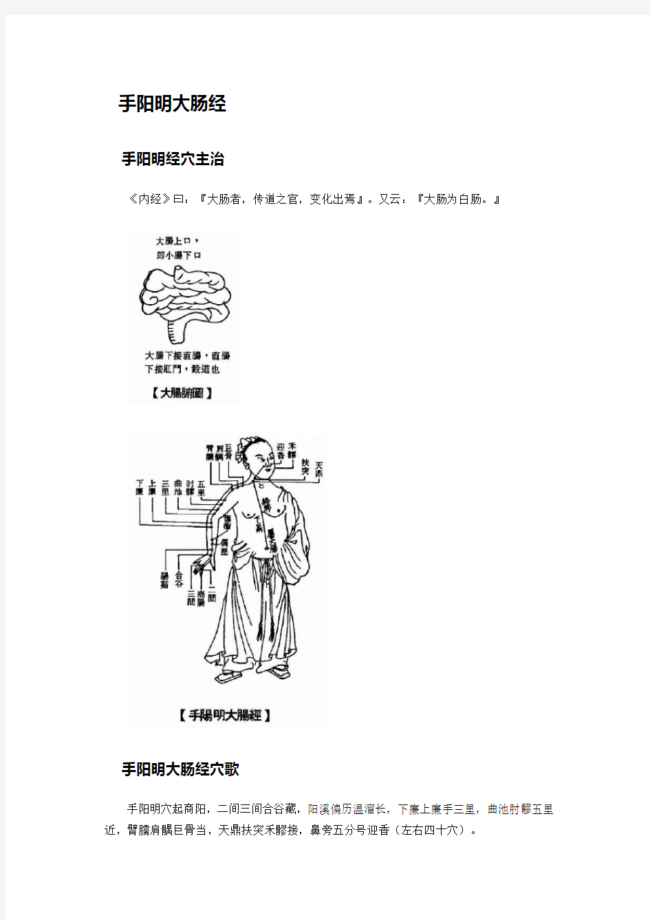 倪海厦手阳明大肠经讲义附穴位彩图