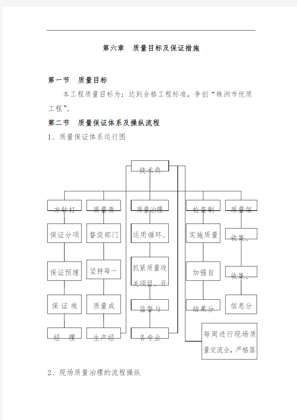 企业质量目标及保证措施