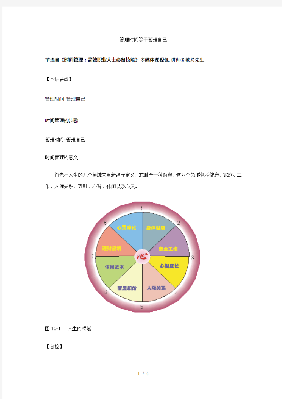 管理时间等于管理自己doc-6P