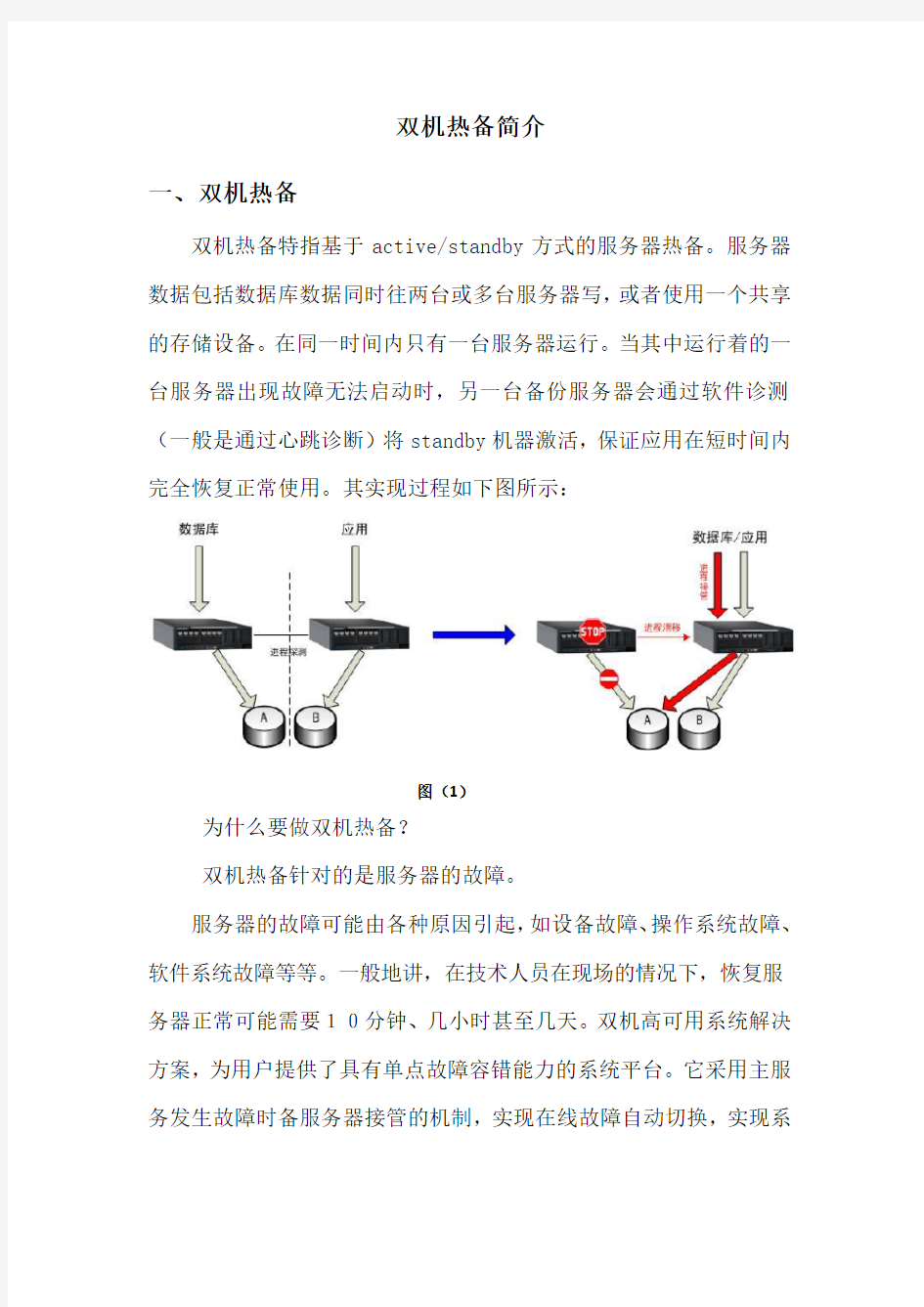 双机热备简介