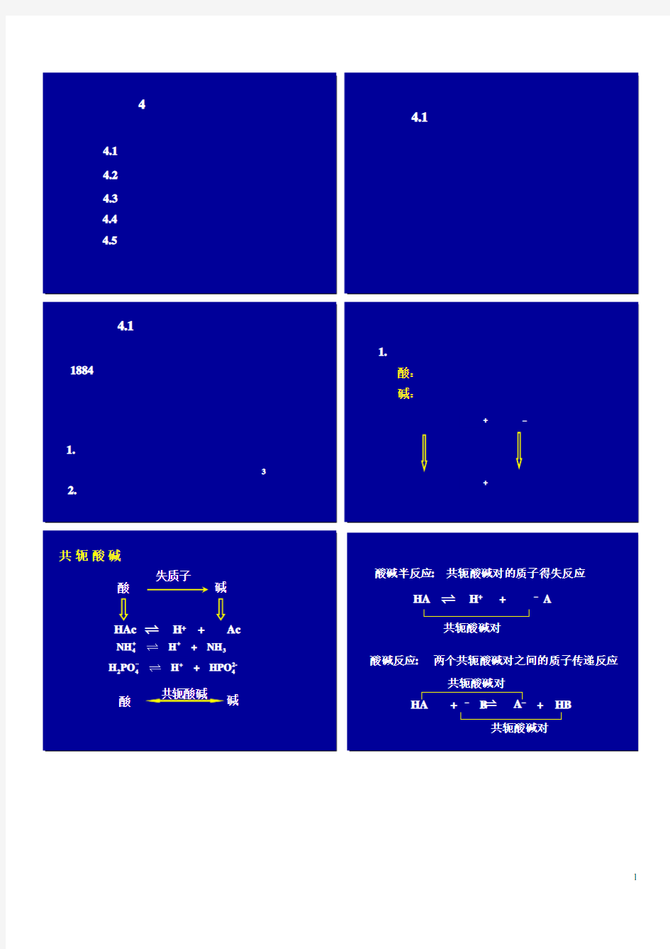 第四章 酸碱平衡