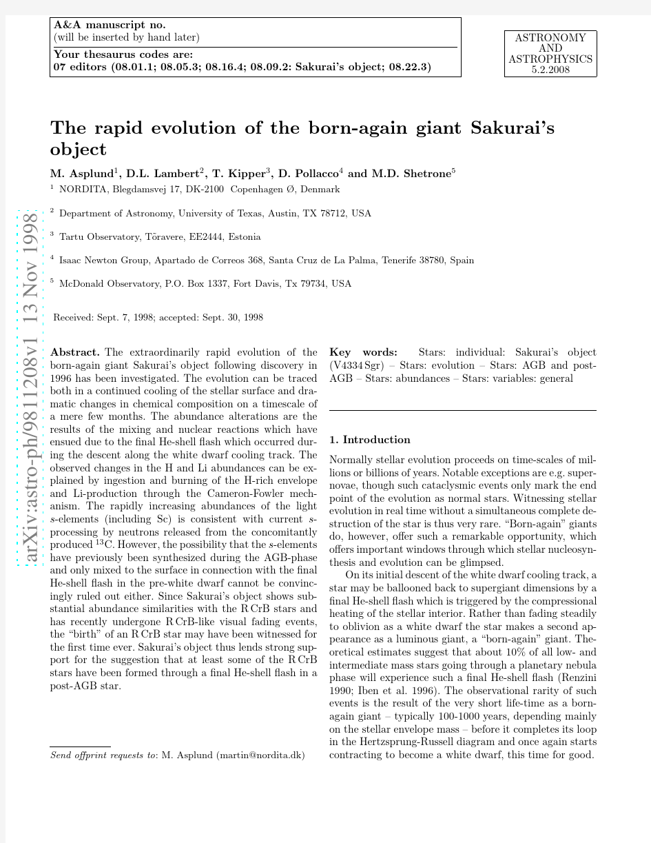 The rapid evolution of the born-again giant Sakurai's object