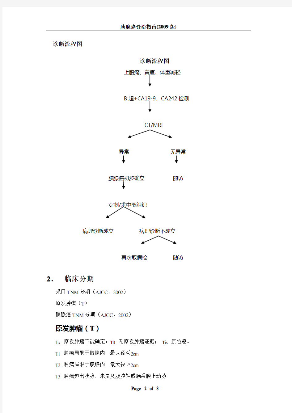 胰腺癌诊治指南 - 复旦大学附属肿瘤医院 上海市肿瘤