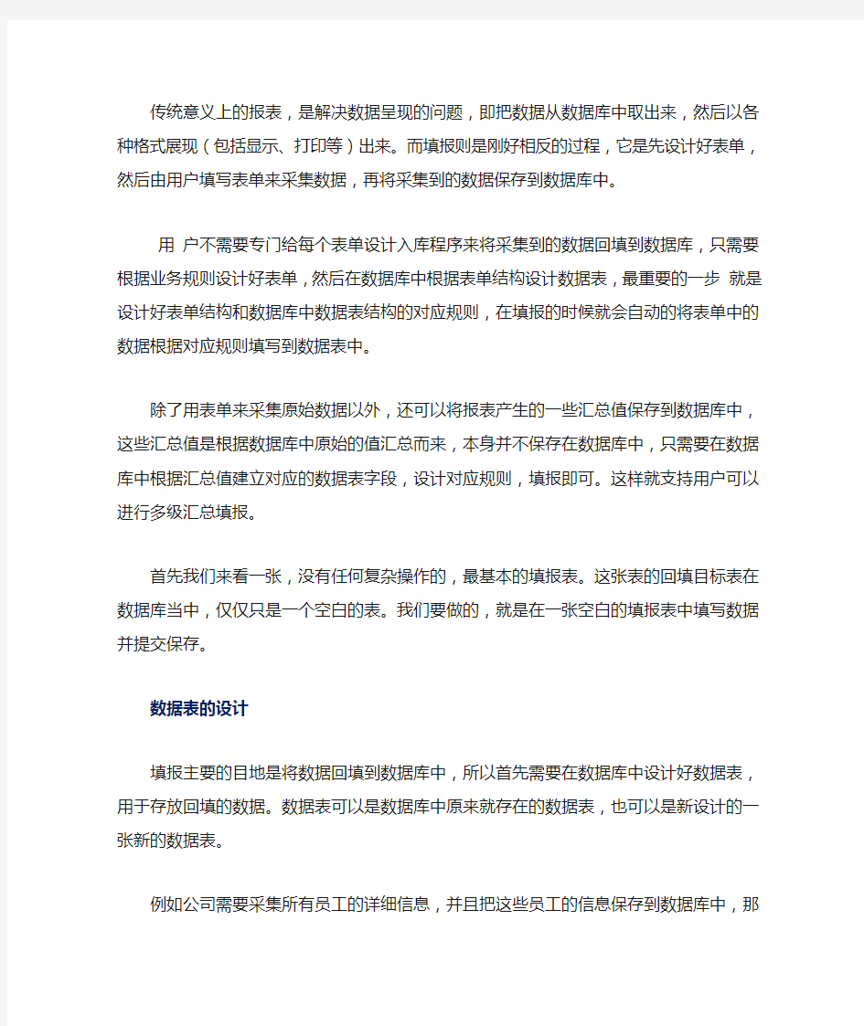 专业Web报表工具FineReport ——报表教程之基本的空白