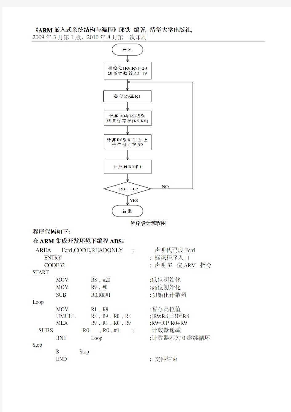ARM汇编语言程序设计实例解析-阶乘操作