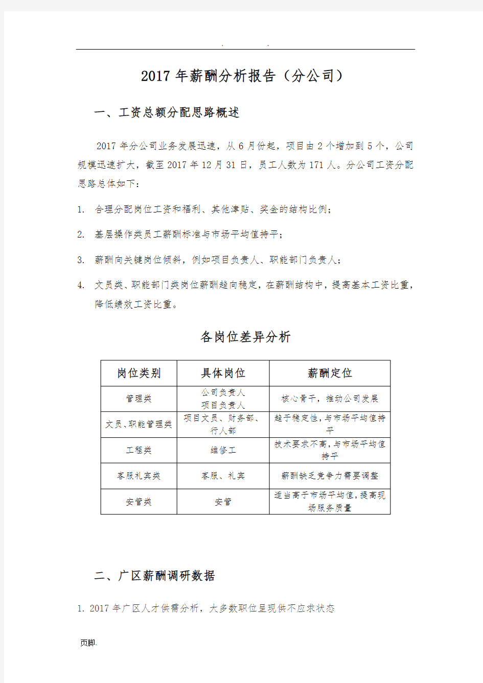 薪酬分析报告-人工效能分析及解决思路