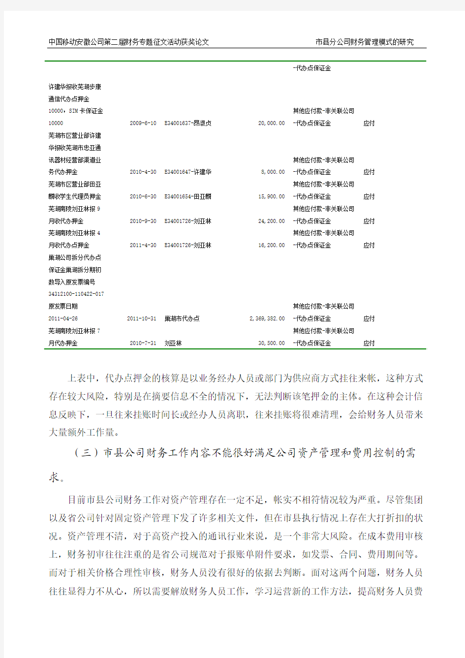 18-市县分公司财务管理模式的研究(芜湖分公司,作者马青)