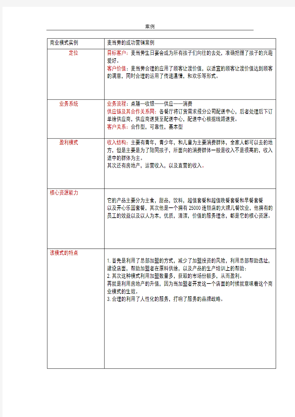 餐饮行业的商业模式分析