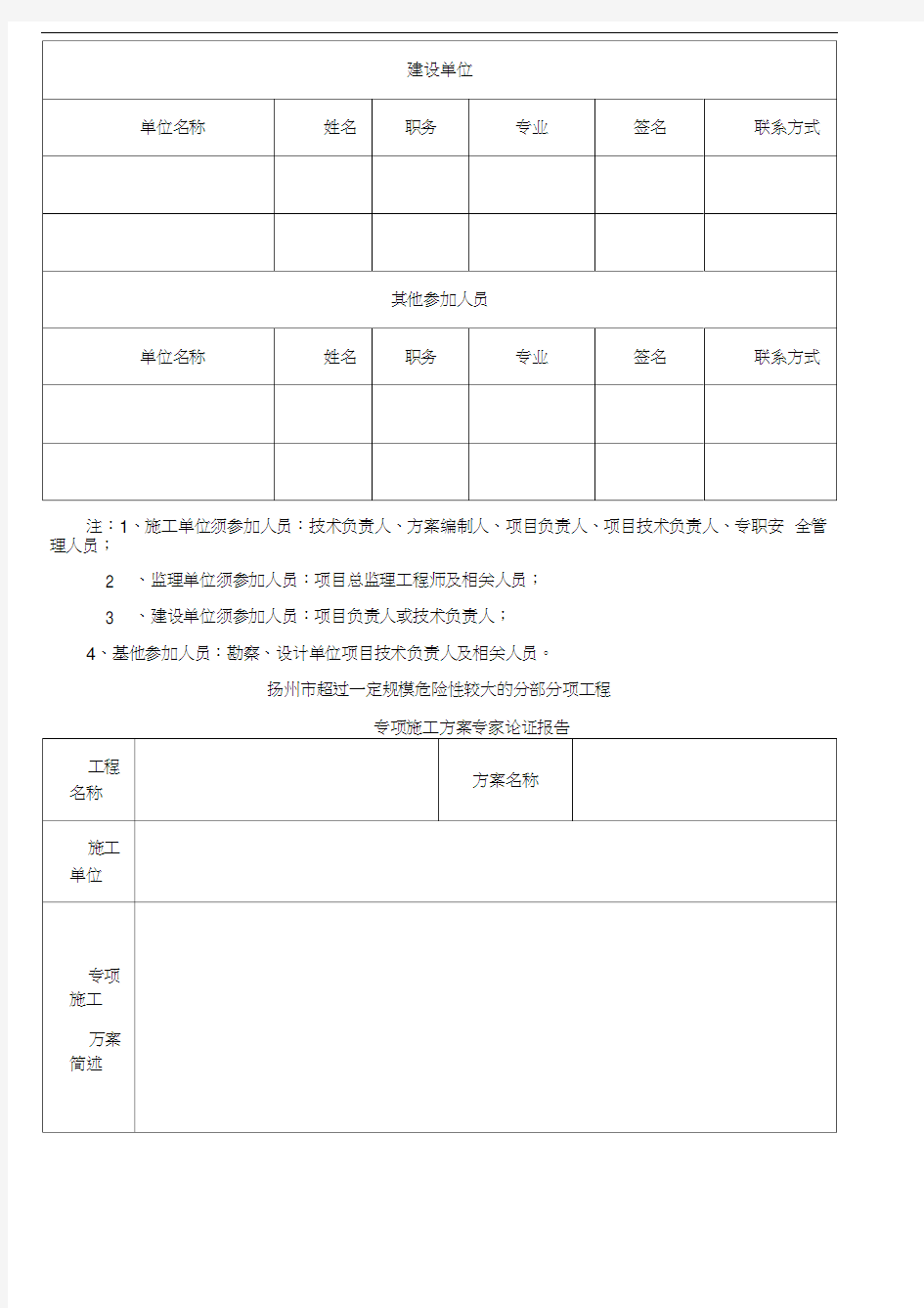 施工方案专家评审模板