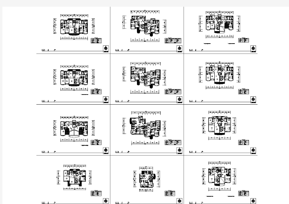 【设计图纸】 某住宅户型图(精美CAD图例)