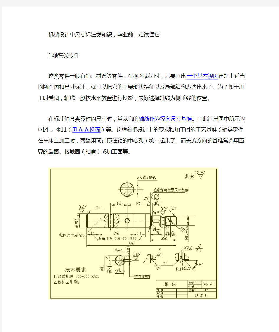 典型零件尺寸标注(附图详细说明)