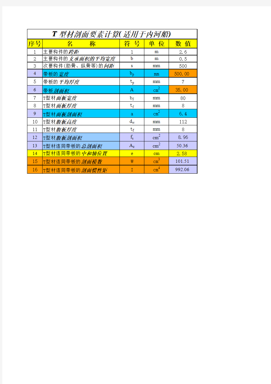 型材剖面要素计算(xg) (version 1)